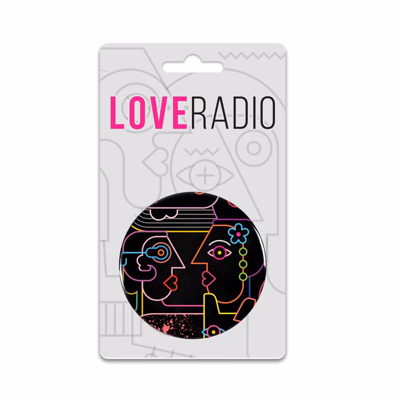 One 2.25" Pin-Back Button on Backing Card