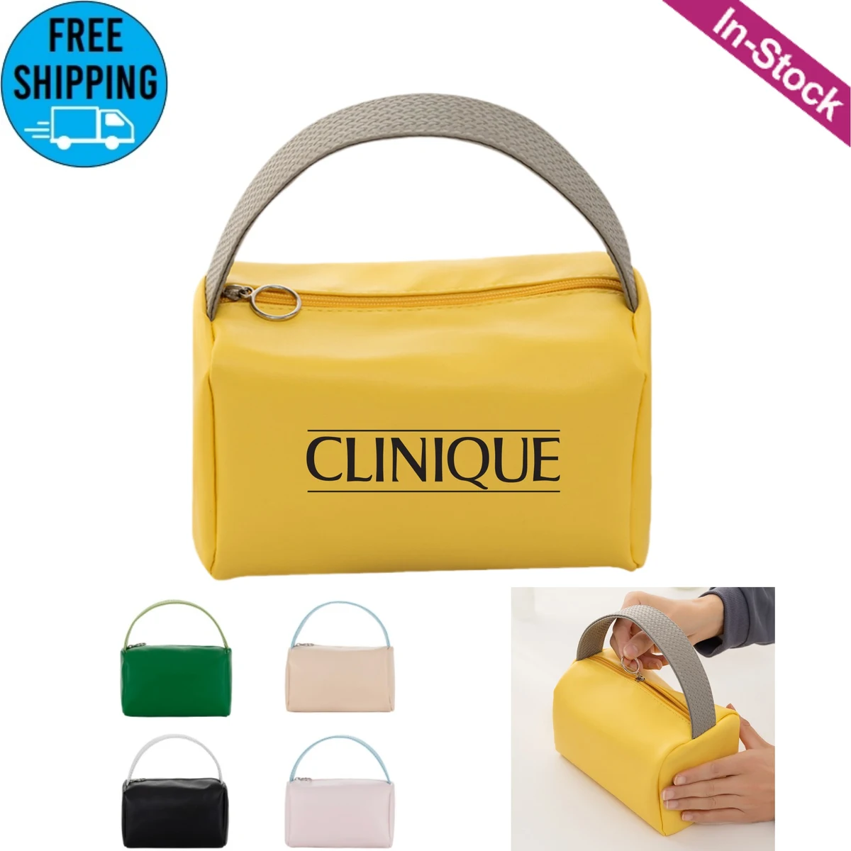 PU Leather Travel Organizer Makeup Cosmetic Bag 1