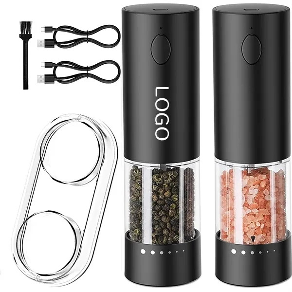 Electric Salt and Pepper Grinder with Adjustable Coarseness 1