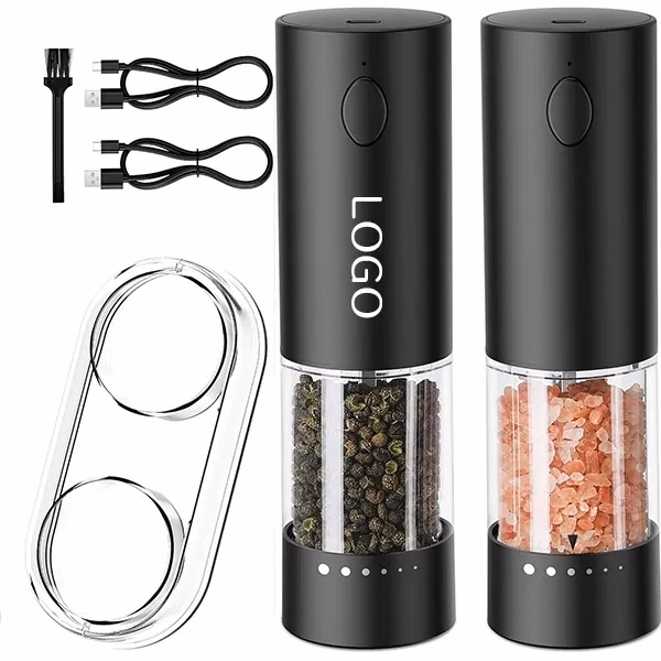 Electric Salt and Pepper Grinder with Adjustable Coarseness