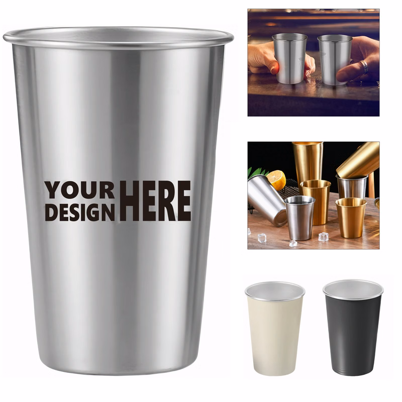Single-Wall Water Cup Made of 304 Stainless Steel