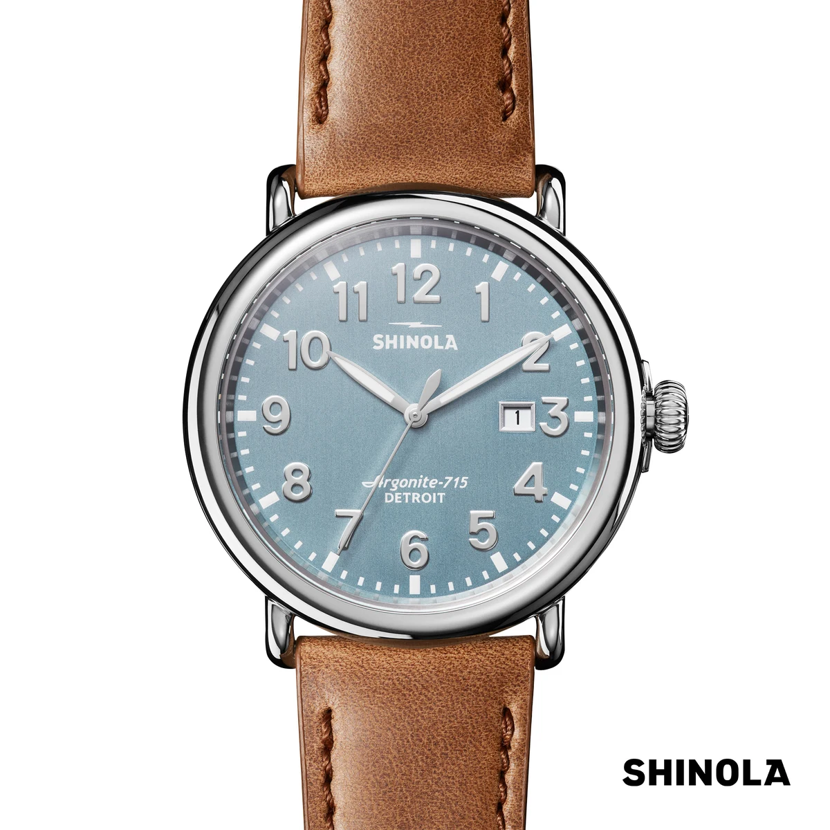 Shinola® Runwell Watch - Stone Blue/Tan 1