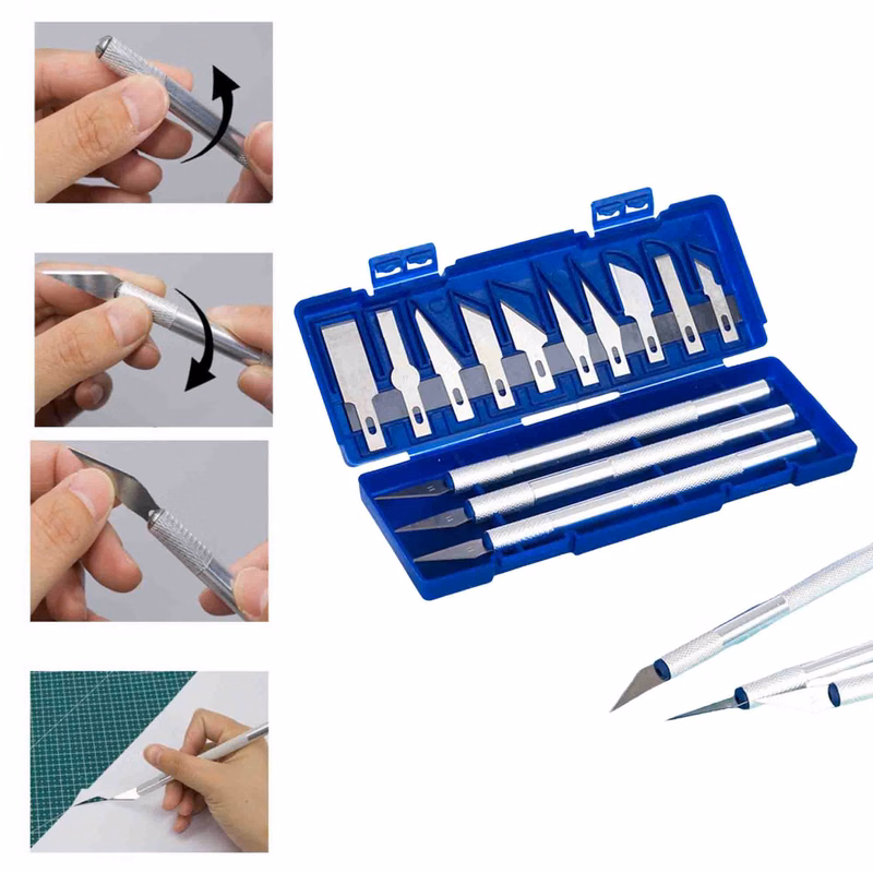 Small Utility Knife Box Cutter Hand File