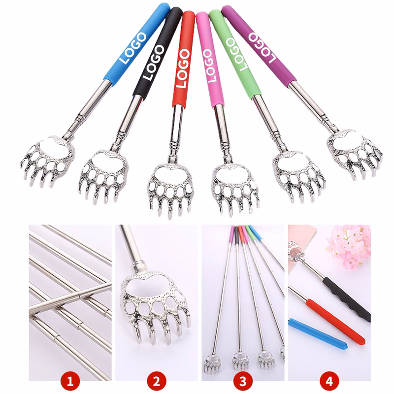 Extendable Telescopic Bear Claws Stainless Steel Back Scrat