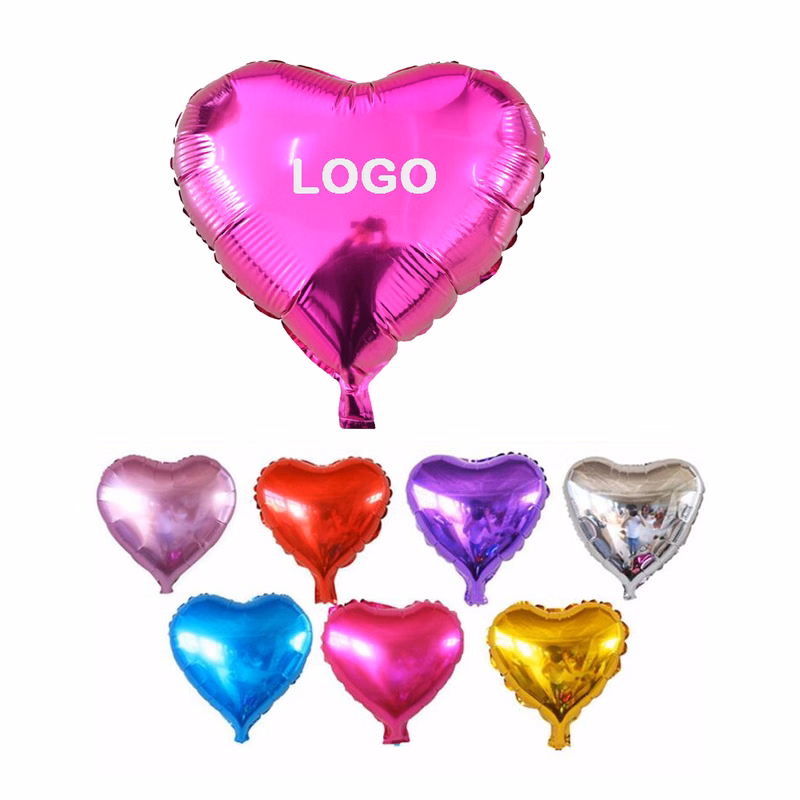 18" Heart Shaped Aluminum Foil Balloon