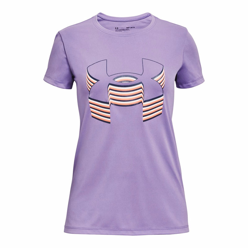 Girls' UA Tech Big Logo Fade Short Sleeve 