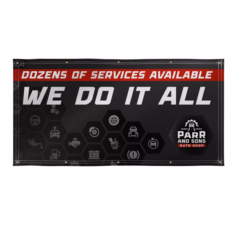 4' X 8' Super Poly Knit Fabric Banner