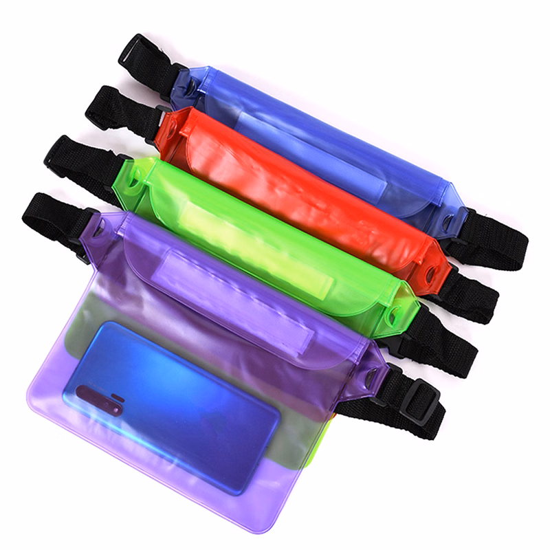 PVC waterproof waist bag sports phone pouch