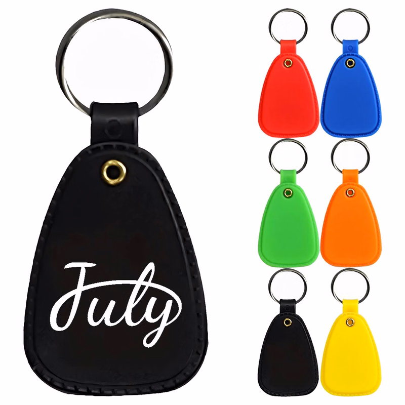 PVC Teardrop Shape Key Tag Car Keychain