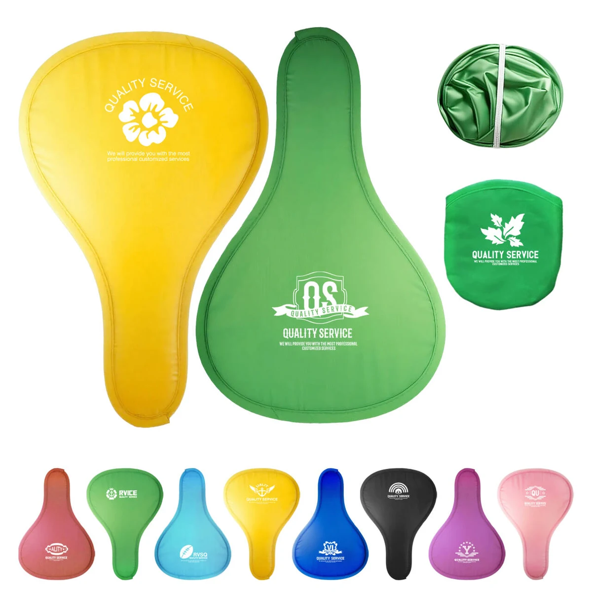 Foldable T Shape Polyester Disc Fan With Pouch (MOQ: 100 Pcs) 1
