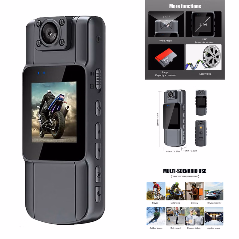 Mini Body Camera with Audio and Video Recording 