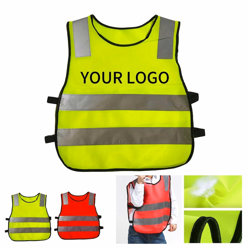 Children Polyester Vest with Reflective Strips