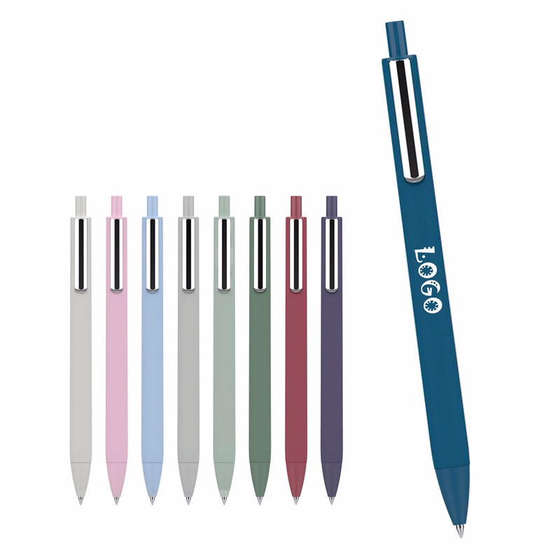 Slim Clik Gel Pen With Metal Clip