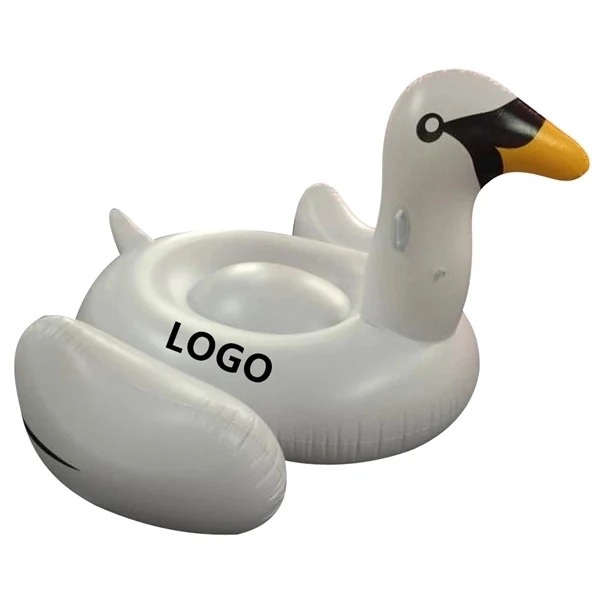 Inflatable White Swan Swimming Float 1