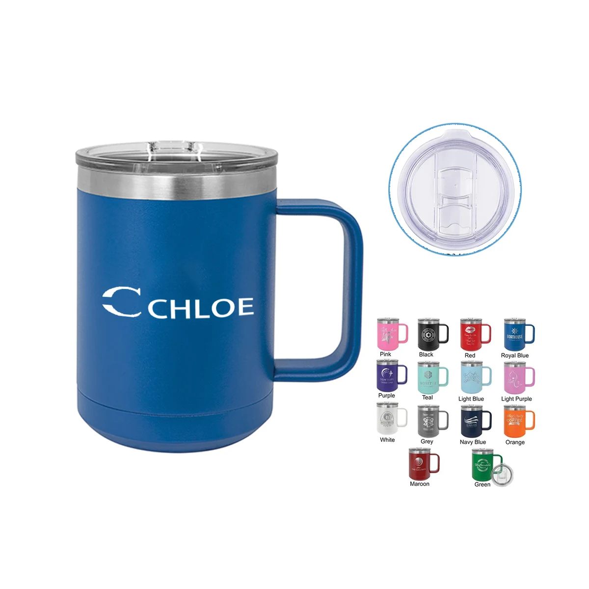 10oz Stainless Steel Insulated Travel Mug with Handle 1