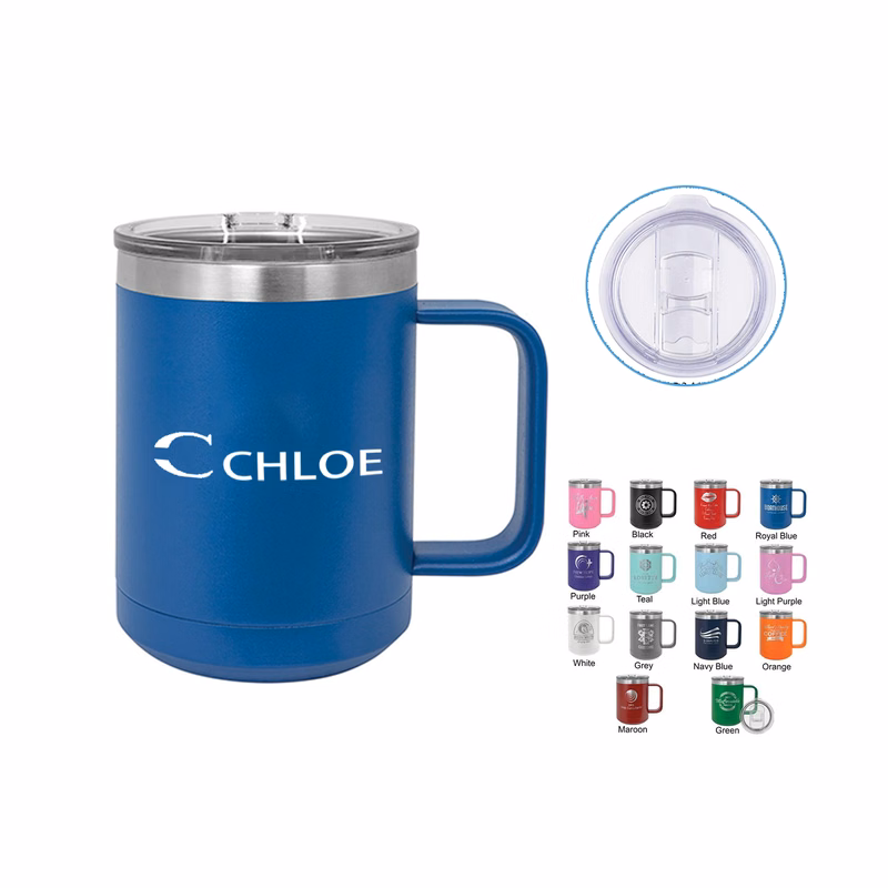 10oz Stainless Steel Insulated Travel Mug with Handle