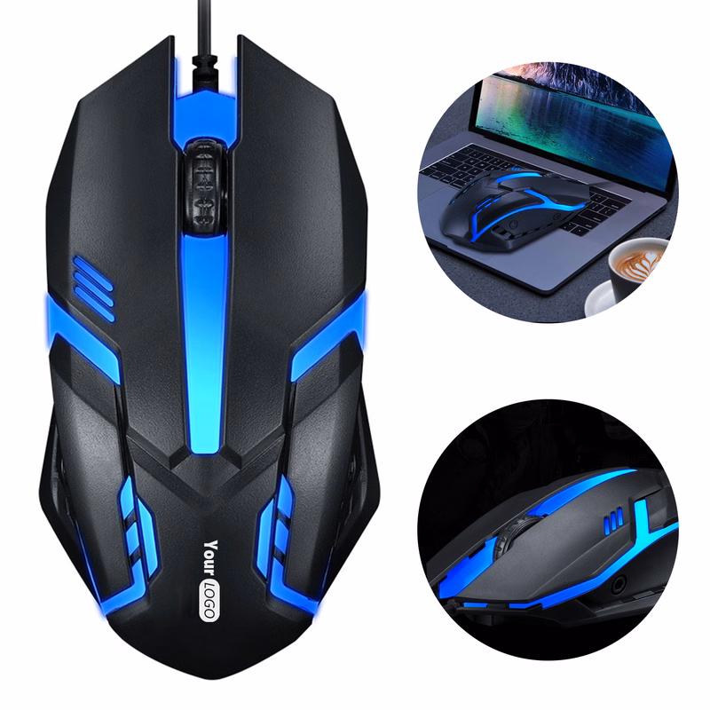 Plastic Luminous Wired Mouse