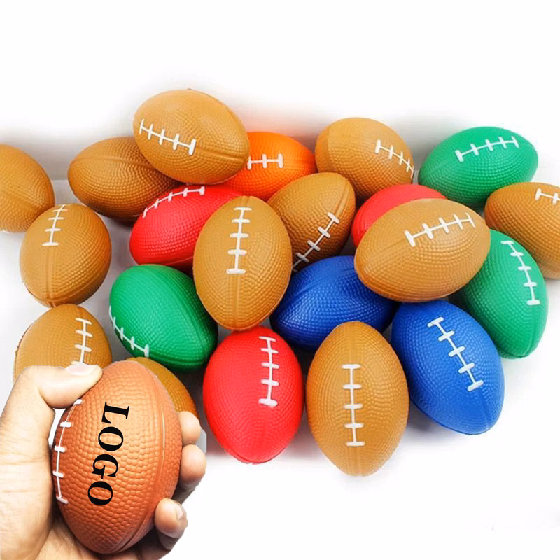 Rugby Stress Relieving Toy Foam Stress Relieving PU Ball