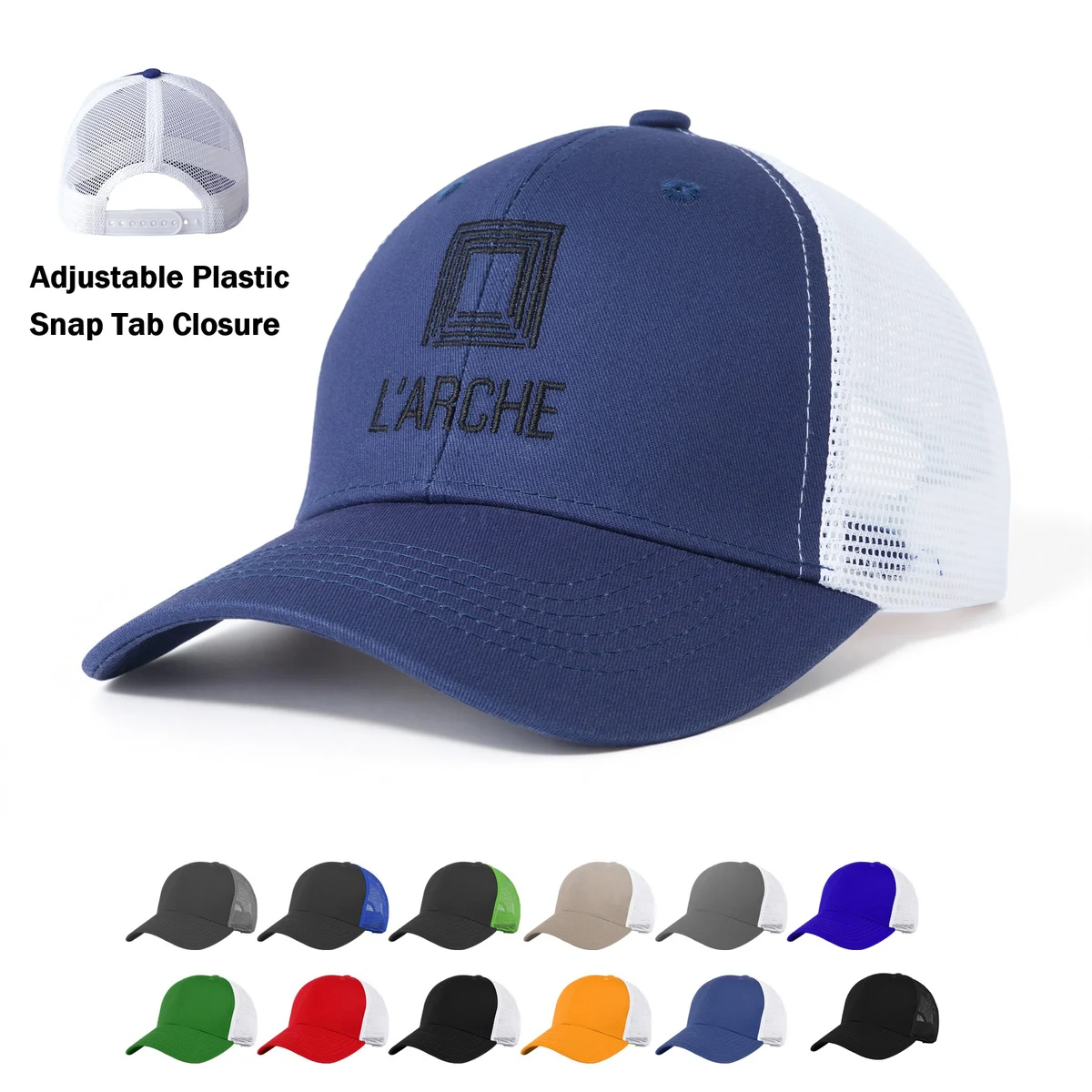 6 Panel Low Profile Trucker Cap 1