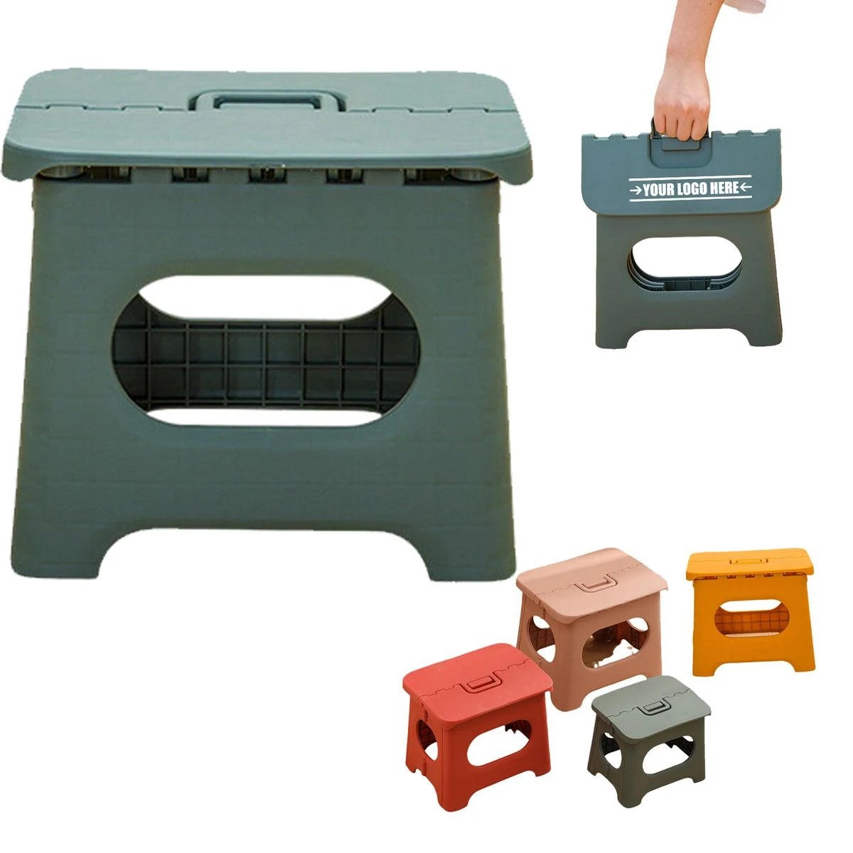 Plastic Folding Step Stool 1