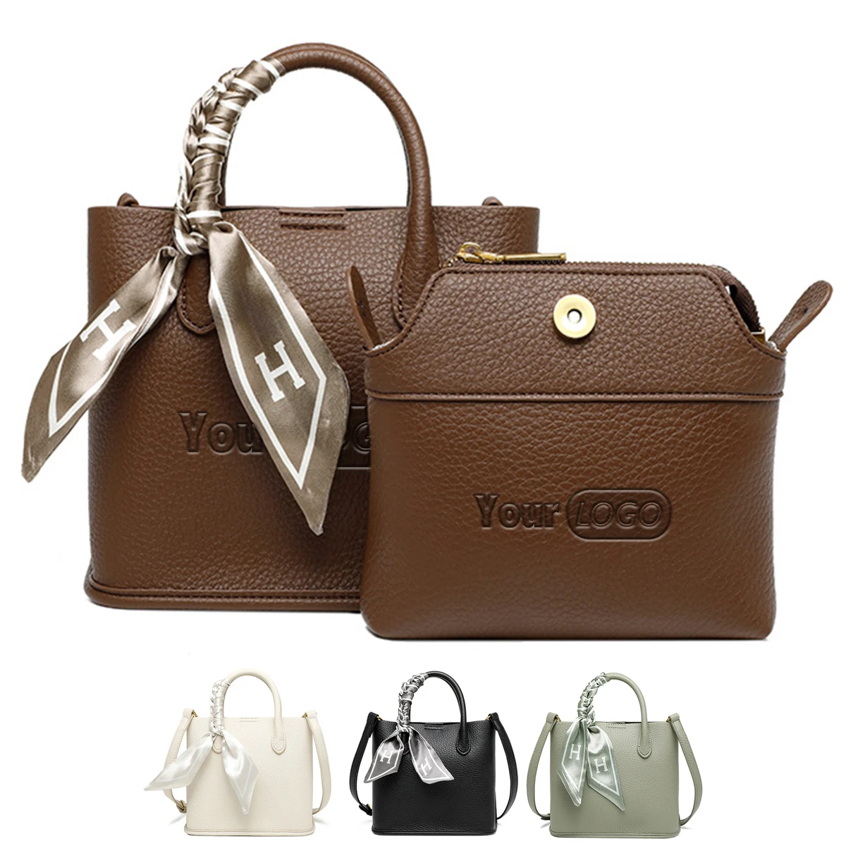 Pu Waterproof Tote Briefcase Satchel Purse Handbag 1