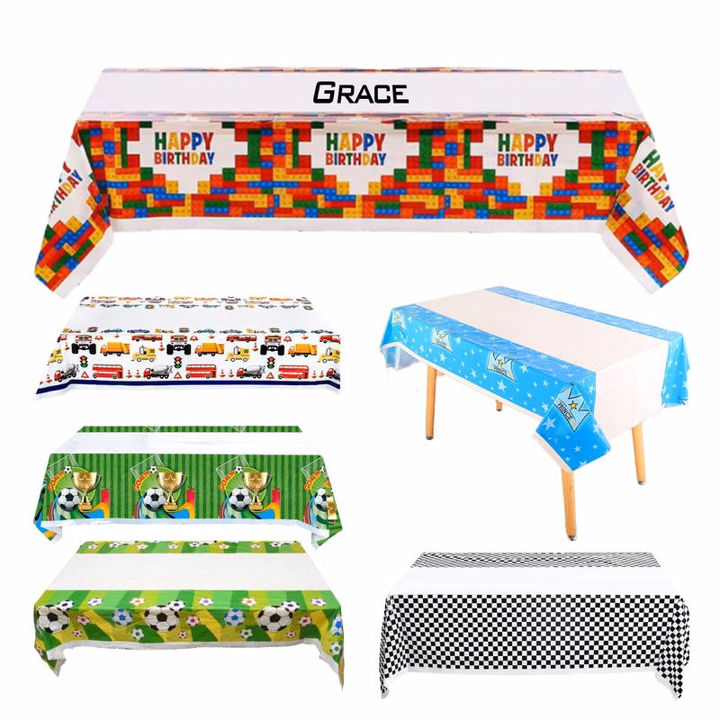 Custom Printed Disposable Rectangular Tablecloth