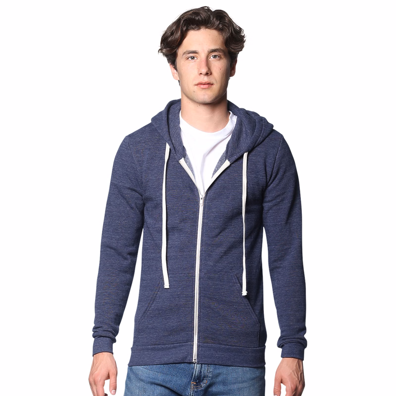 Unisex Triblend Fleece Zip Hoodie