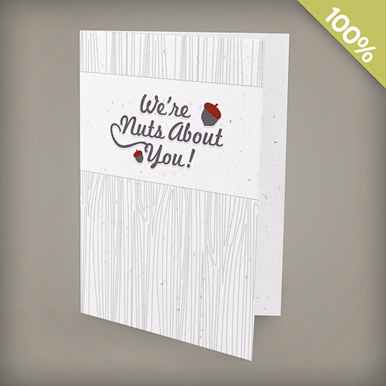 Single-Sided Large Seed Paper Greeting Cards