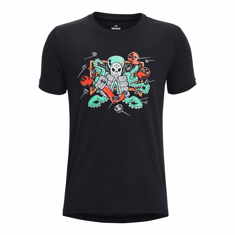 Boys' UA Octogoalie Hockey Short Sleeve 