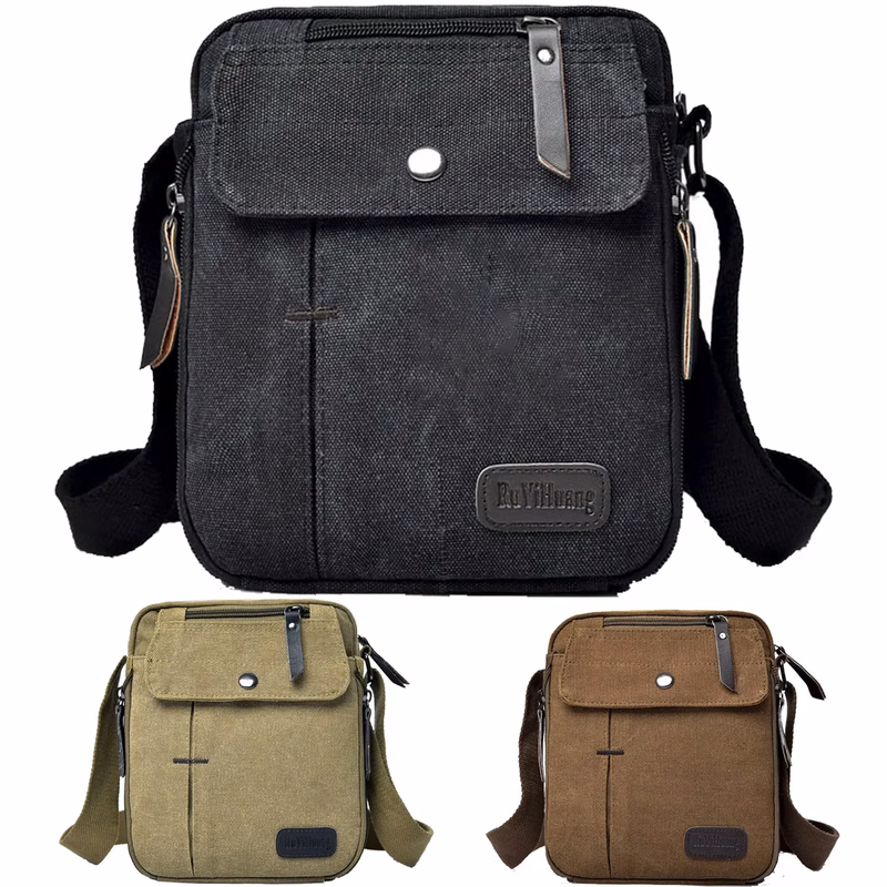 Canvas Small Messenger Casual Shoulder cross-body Bag