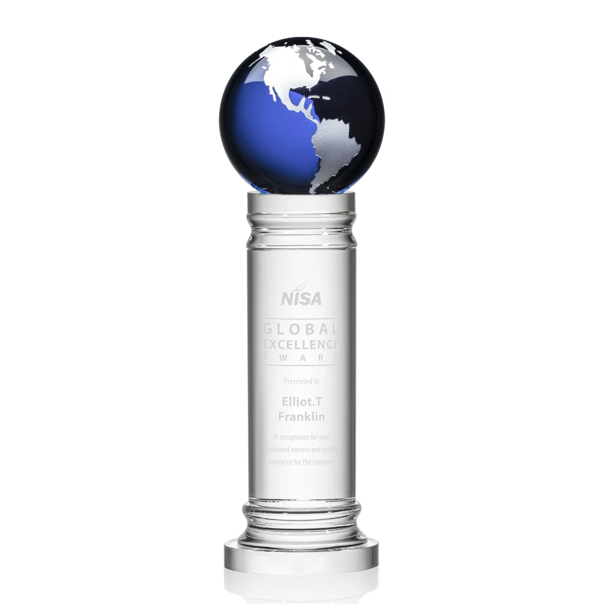 Colverstone Globe Award - Blue/Silver 1
