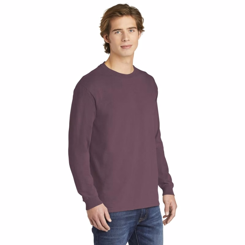 COMFORT COLORS Heavyweight Ring Spun Long Sleeve Tee.