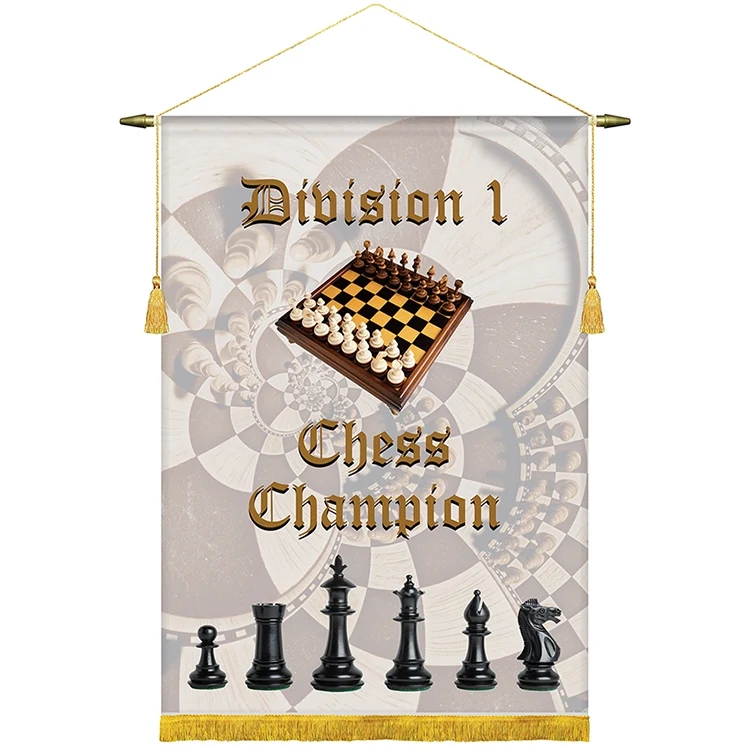 22" x 30" Podium Banner, Straight Cut/ with Fringe 1