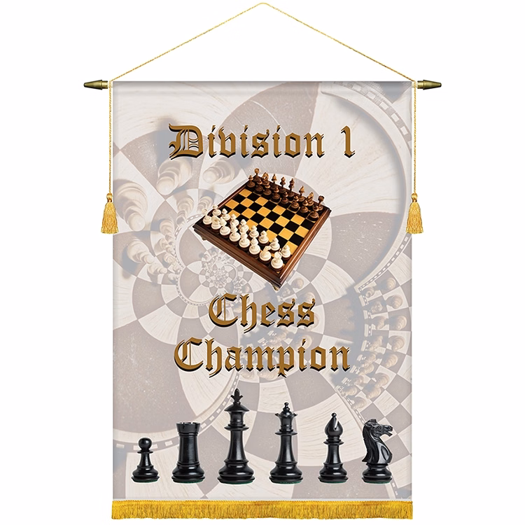 22" x 30" Podium Banner, Straight Cut/ with Fringe