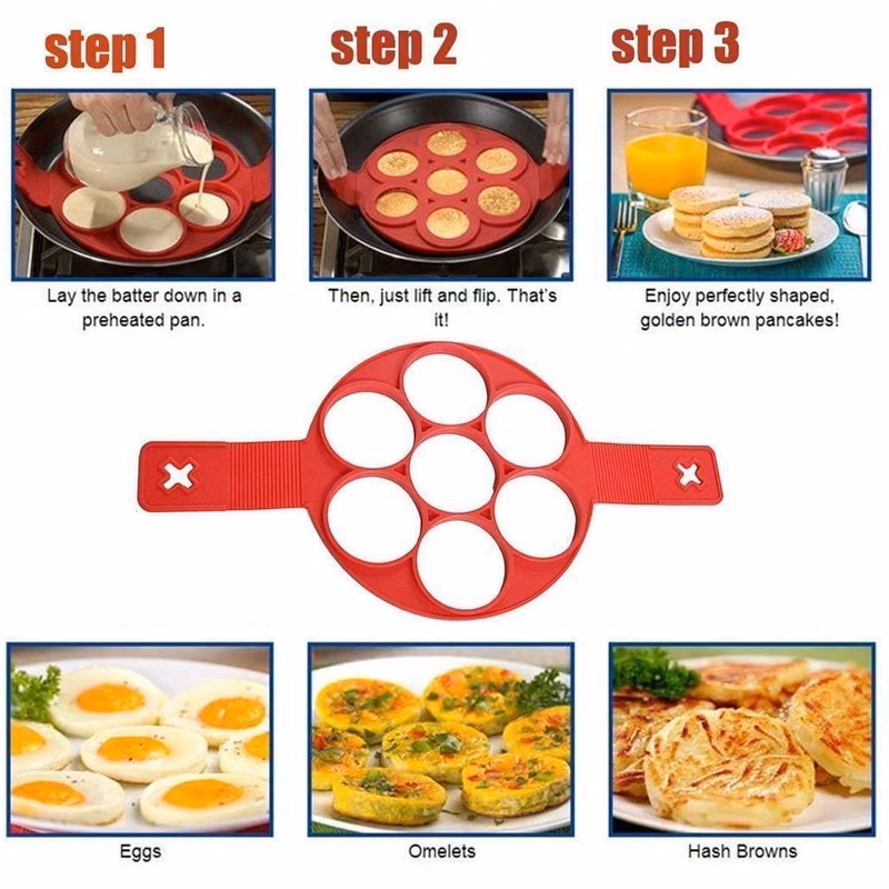 Silicone Round Egg And Pancake Mold