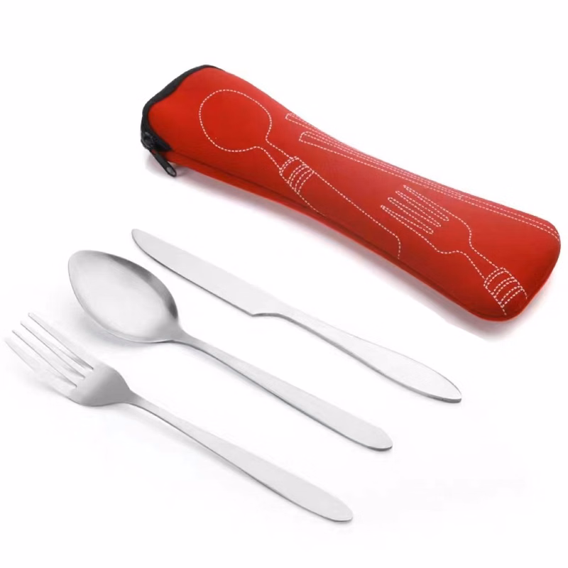 Stainless SteelCutlery Set with Pouch