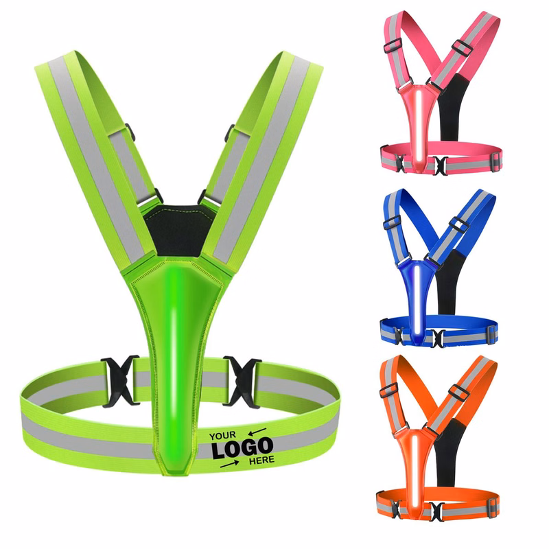 LED Reflective Vest With USB Recharge
