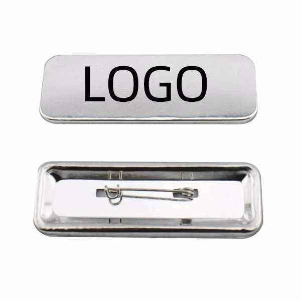 2 3/4" Rectangular Button Badge