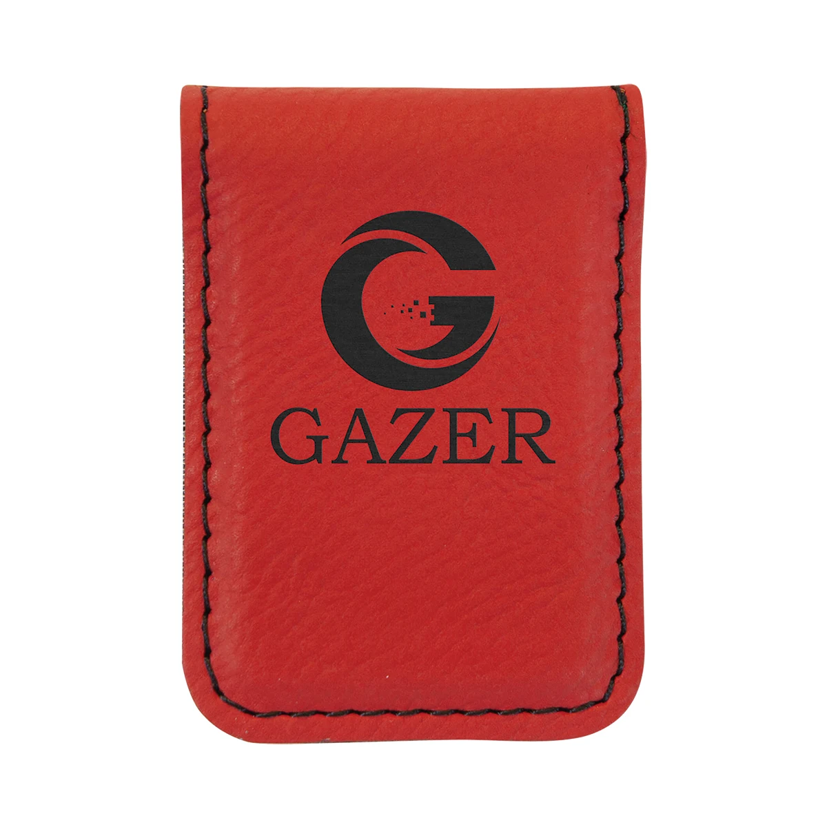 Red Leatherette Money Clip 1