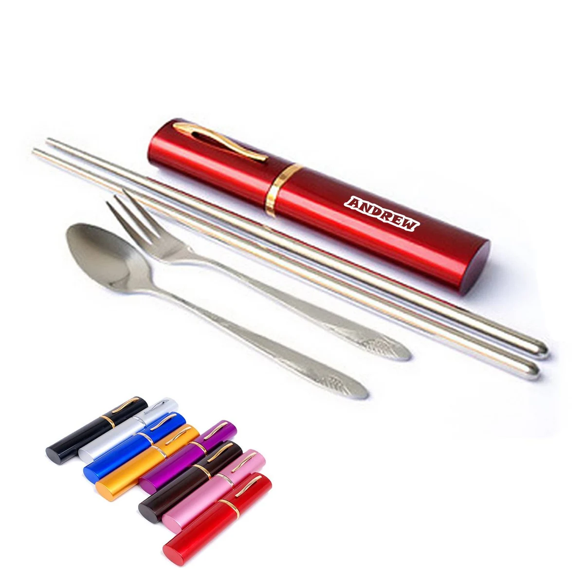 3 in 1 Stainless Steel Chopsticks Fork Spoon Cutlery Set 1