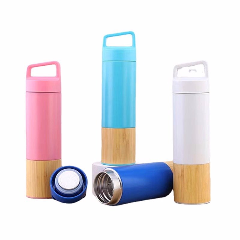 20 Oz. Triple Wall Bamboo 304 Stainless Steel Vacuum Flask