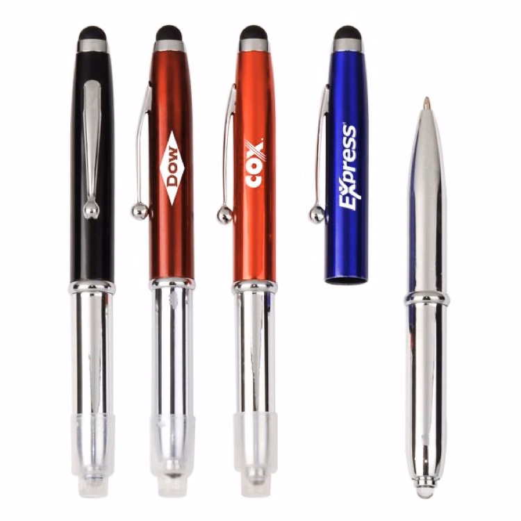 3-IN-1 Stylus Metal Light Pen
