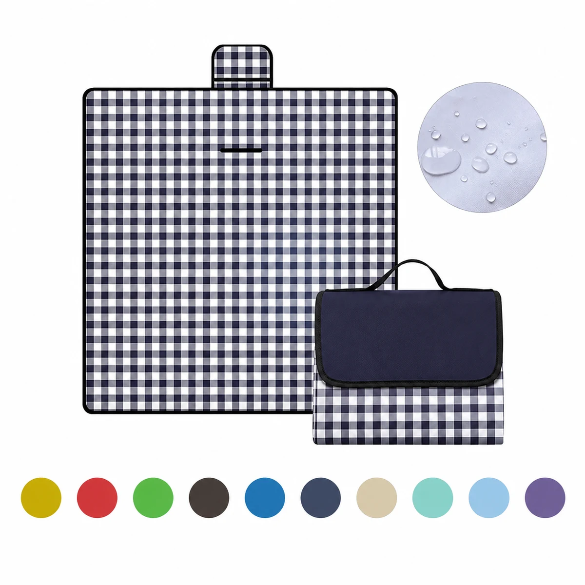 Compact Camping Blanket 59 Inch Square 1