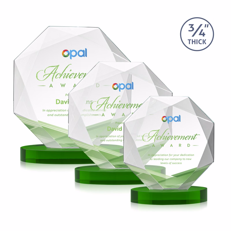 Bradford VividPrint™ Award on Alberton Base - Green