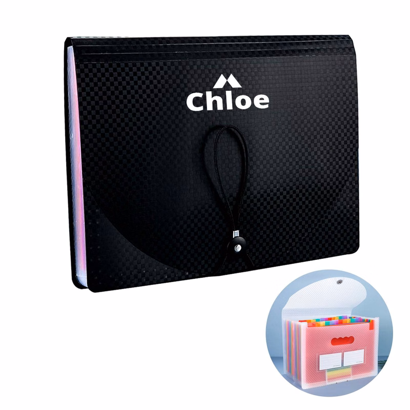 PP Handheld Small Accordion File Folder