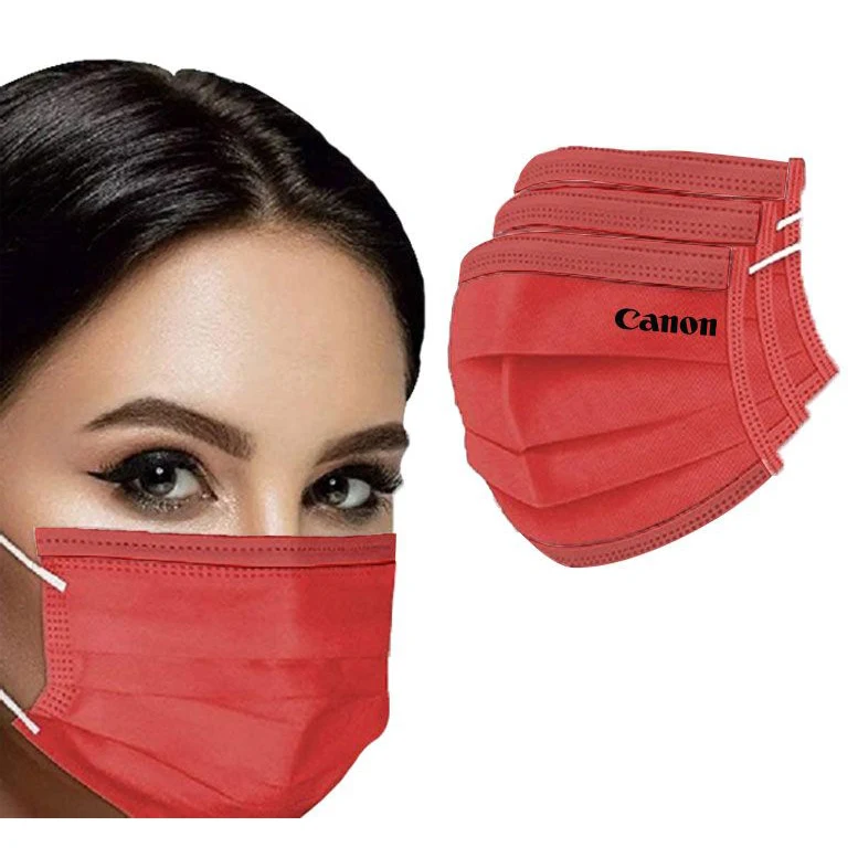 Special ! Disposable Masks In Red, Black, Pink, Gray, Blue - Blank 1