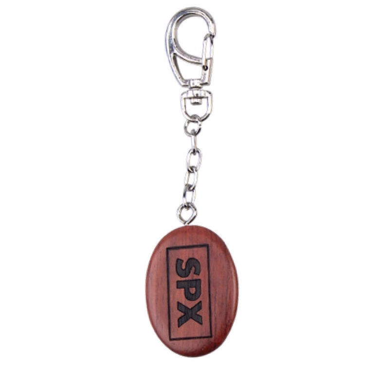 Oval Wood Key Tag