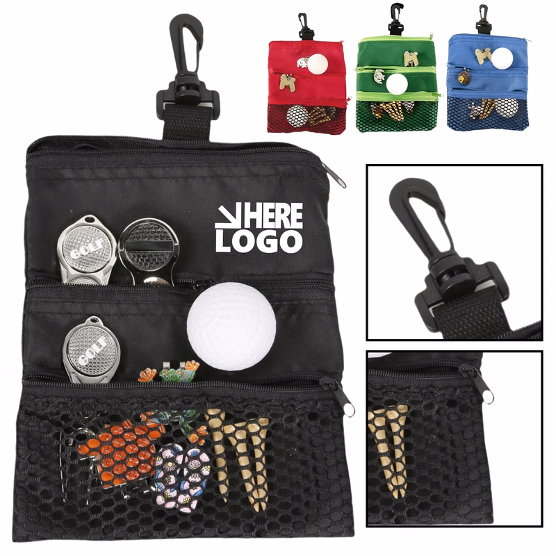 Golf Ball Bag with Clip