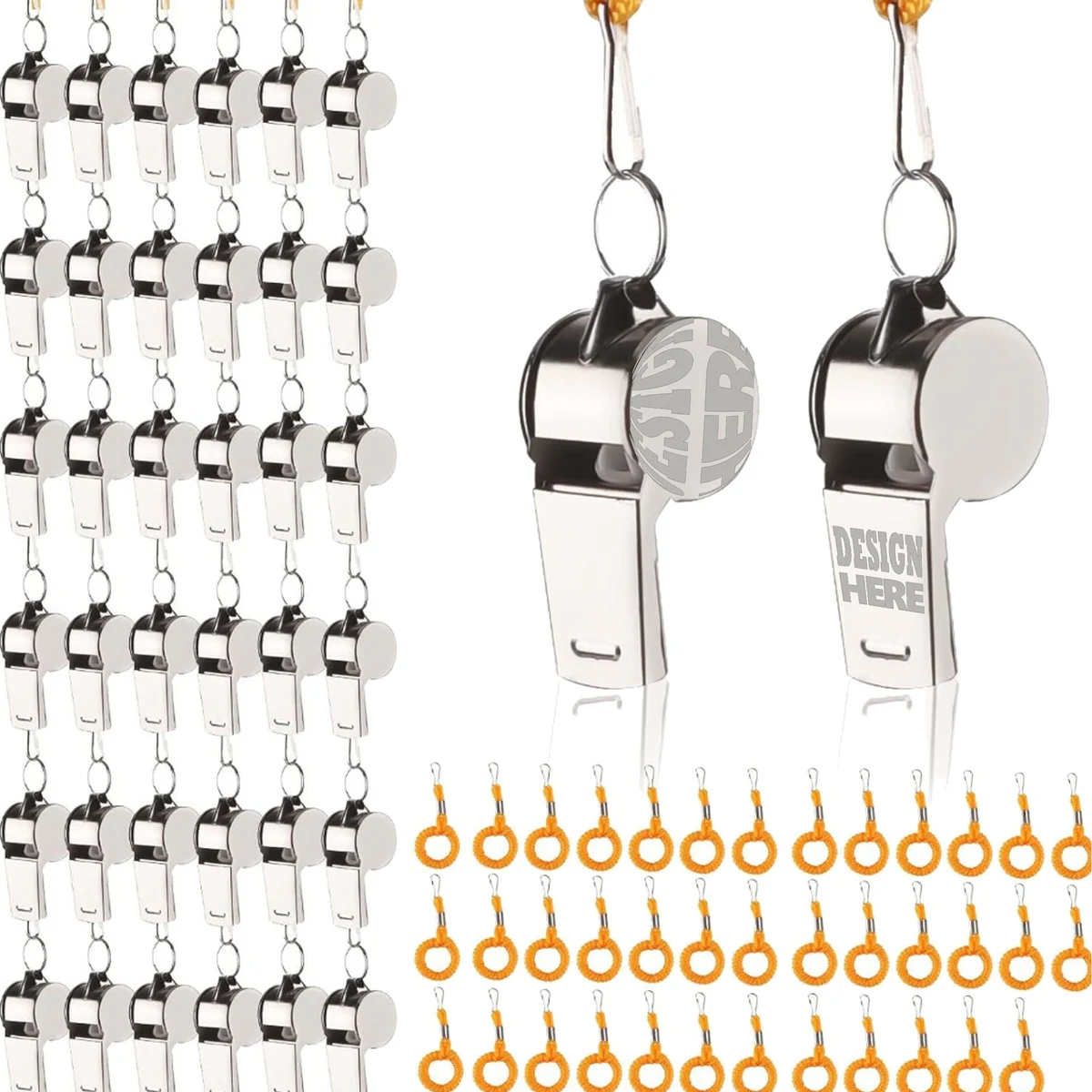 MOQ500 Stainless Steel Edge-Wrapped Whistle 1
