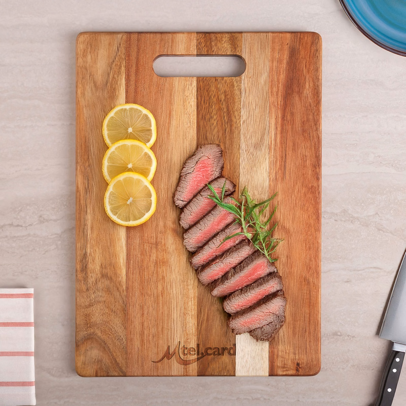 Acacia Cutting Board w/Handle